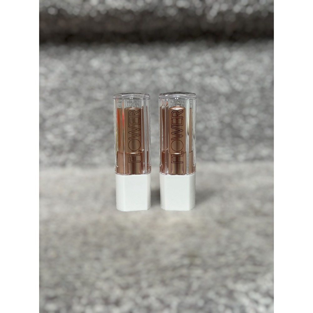 NEW Discontinued Flower Beauty Petal Pout Lot of 2 Pink Dusk Cream Lipstick - Picture 2 of 8